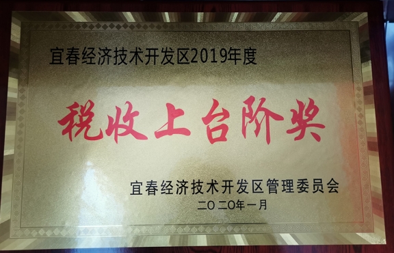 2019年度稅收上臺階獎(jiǎng)